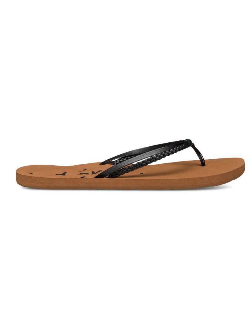 Tong Roxy Cabo Sandals Femme Noir | 857029SML