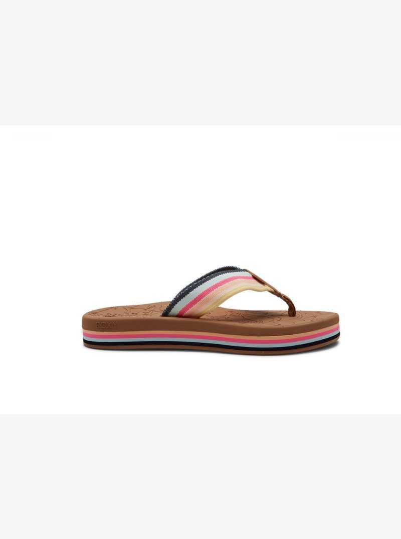 Tong Roxy Colbee Hi Sandals Femme Bleu Rose | 314857AZX