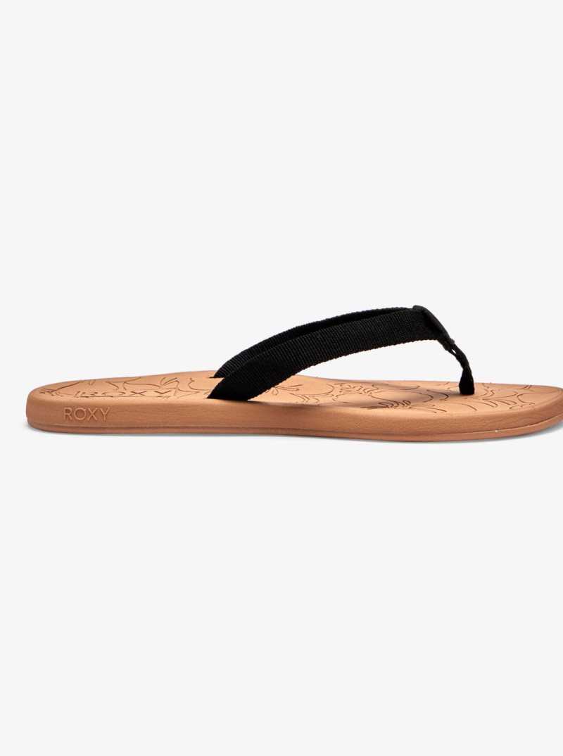Tong Roxy Colbee Sandals Femme Noir | 189546UNP