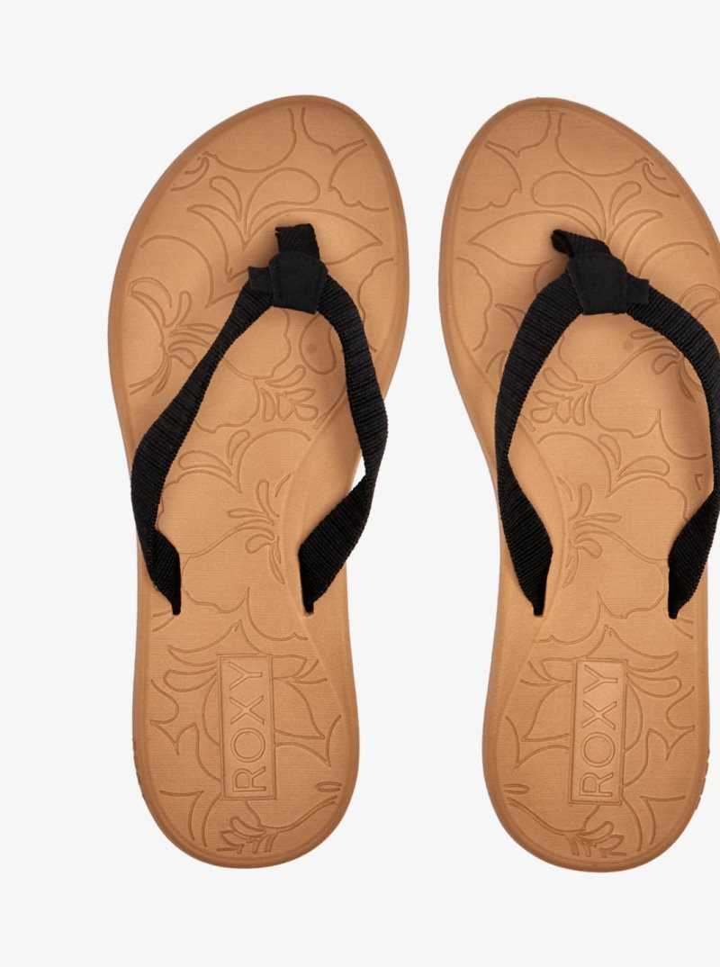 Tong Roxy Colbee Sandals Femme Noir | 189546UNP