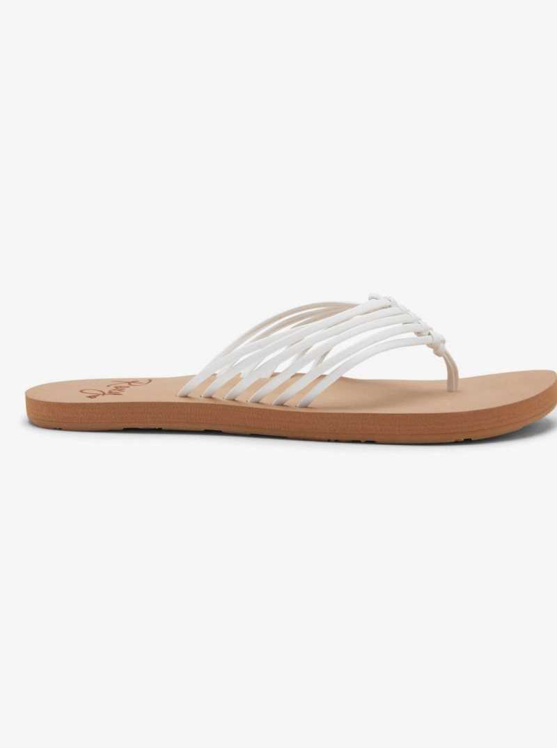 Tong Roxy Jasmine Femme Blanche | 216375CTF