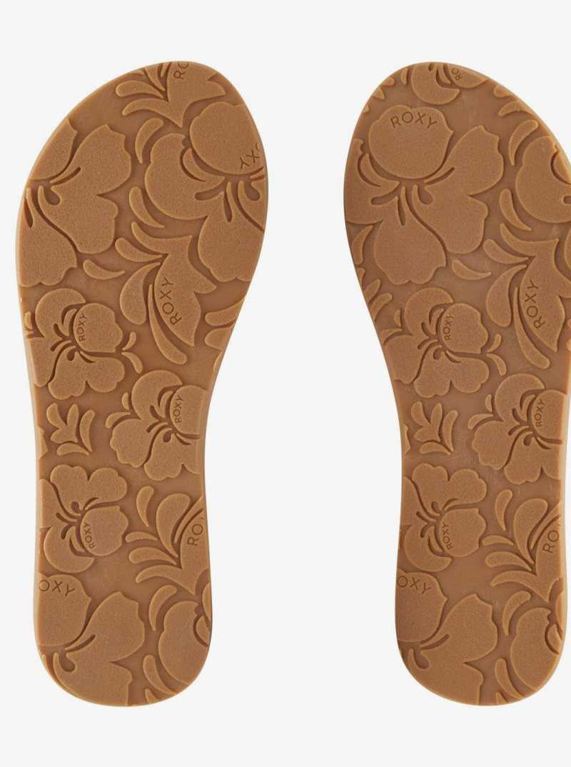 Tong Roxy Jasmine Femme Blanche | 216375CTF
