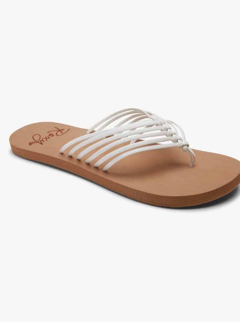Tong Roxy Jasmine Femme Blanche | 216375CTF