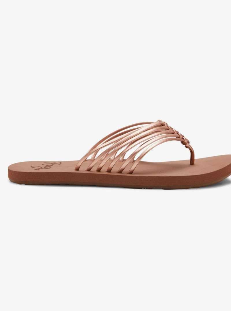 Tong Roxy Jasmine Femme Rose Doré | 805731CSH