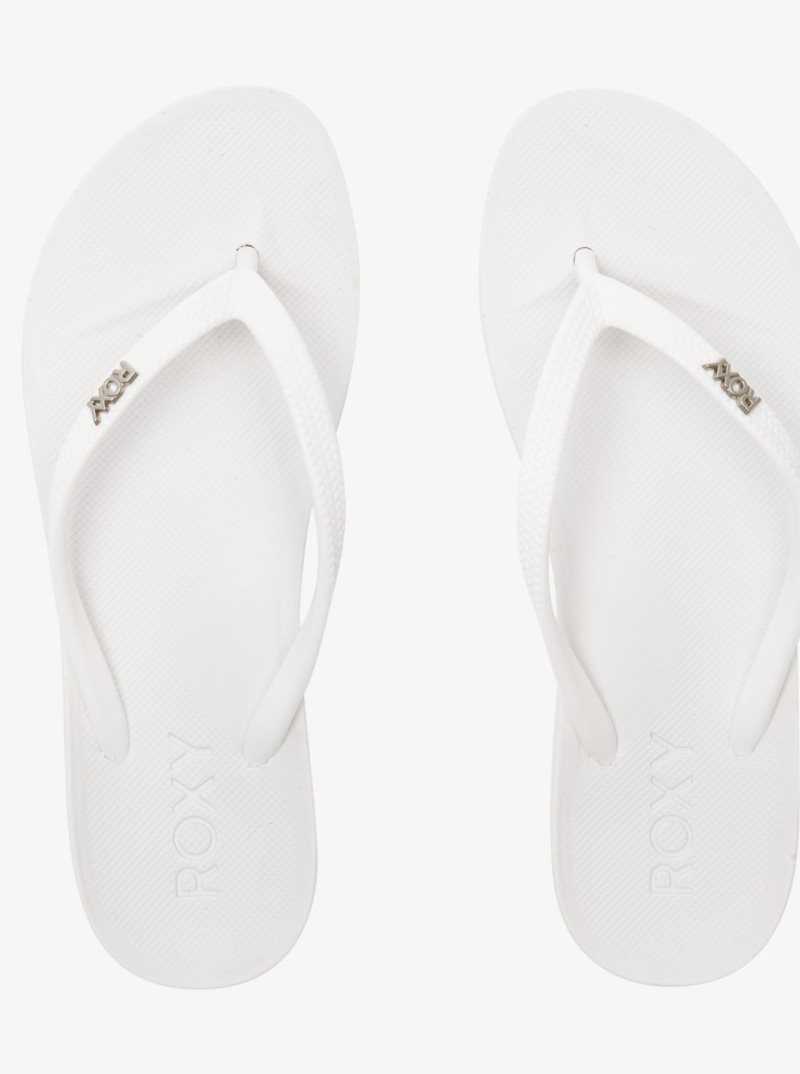 Tong Roxy Jettie Sandals Femme Blanche | 421695AWM