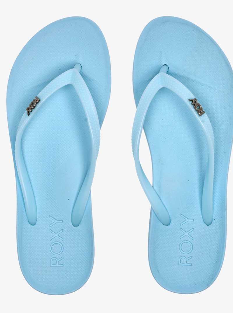 Tong Roxy Jettie Sandals Femme Turquoise Clair | 937860HBK
