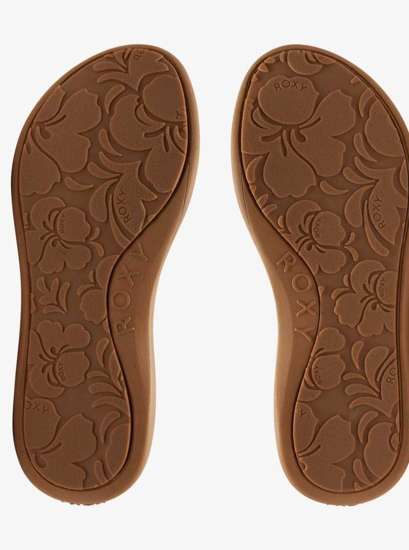 Tong Roxy Lizzie Sandals Femme Blanche | 065128ABE