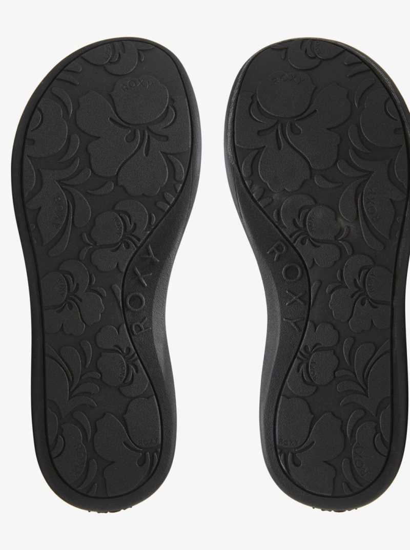Tong Roxy Lizzie Sandals Femme Noir | 693514FYZ