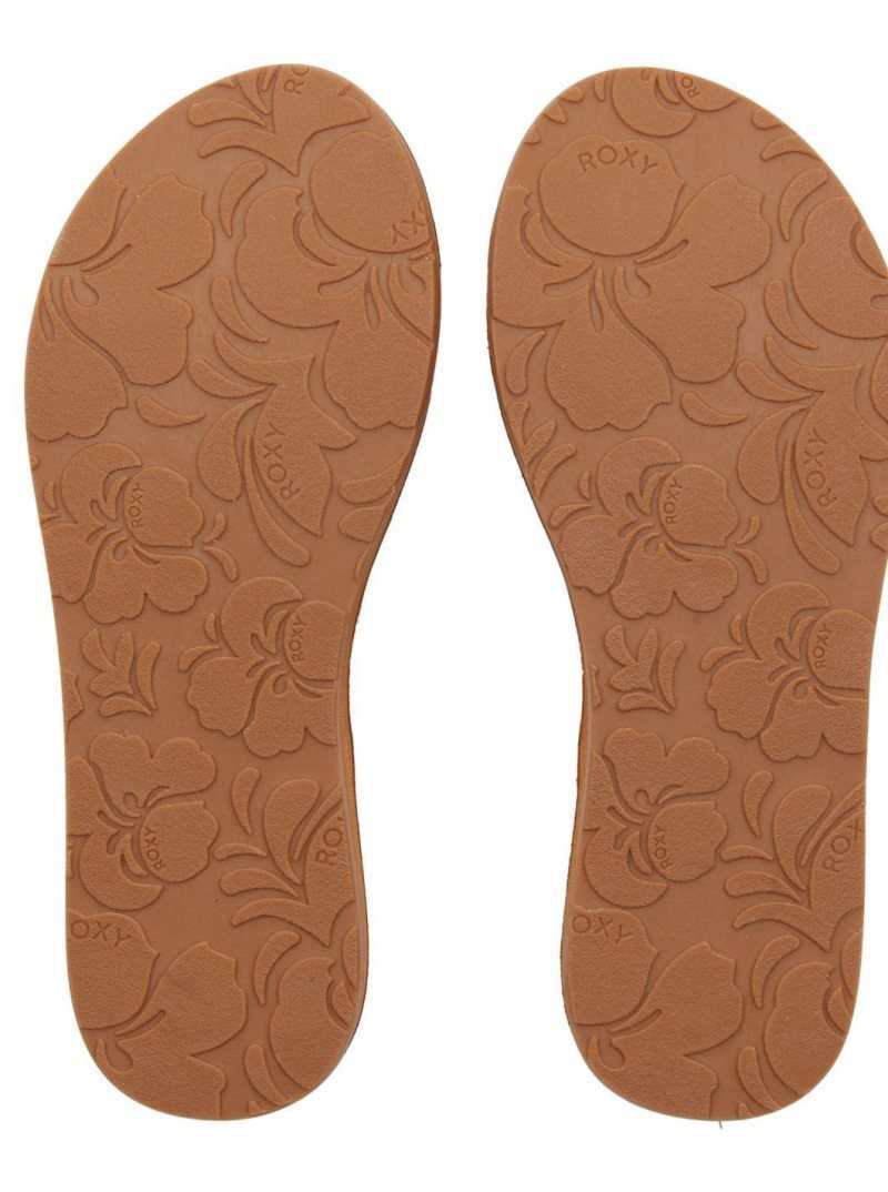 Tong Roxy Lorraine Braid Sandals Femme Blanche | 452687MBW