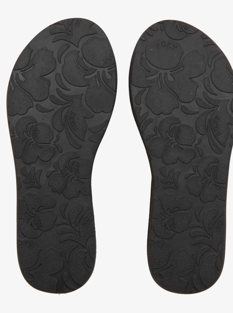 Tong Roxy Lorraine Mode Sandal Femme Noir | 935701ECY
