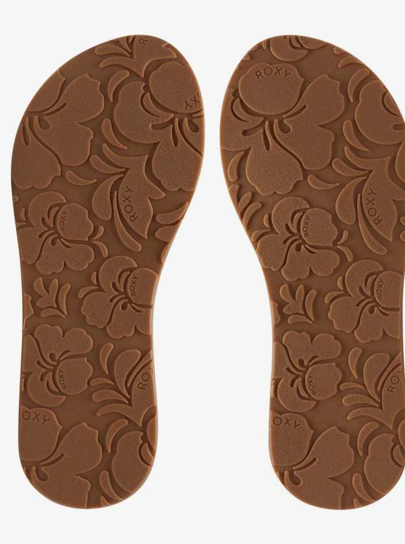 Tong Roxy Porto Femme Blanche Multicolore | 376542MGB
