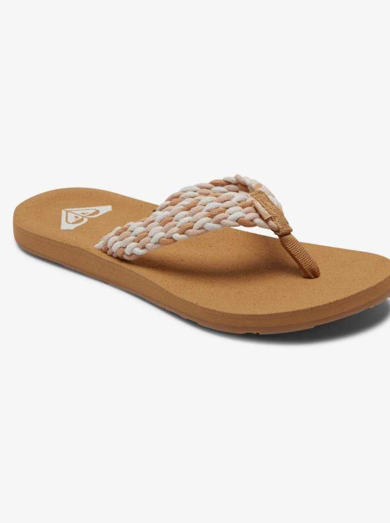 Tong Roxy Porto Femme Blanche Multicolore | 376542MGB