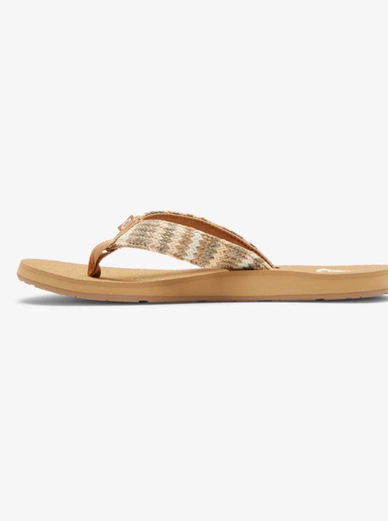 Tong Roxy Porto Raffia Femme Multicolore | 063854OHM