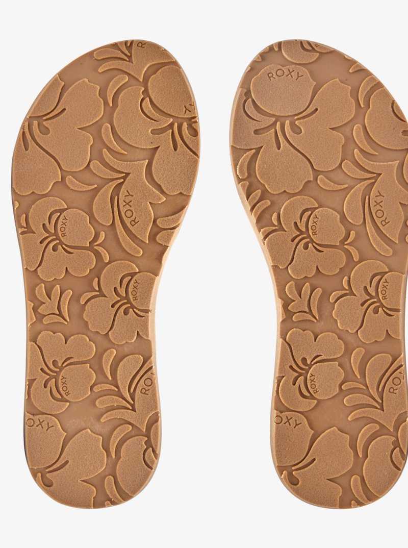 Tong Roxy Porto Raffia Femme Multicolore | 320156ASK