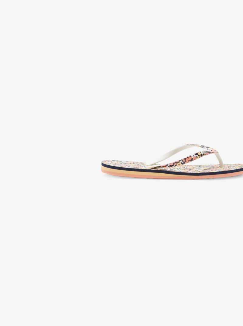 Tong Roxy Portofino Femme Bleu Marine Vert | 483625EYP