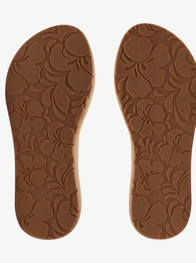 Tong Roxy Rosarito Femme Marron | 213076AKW
