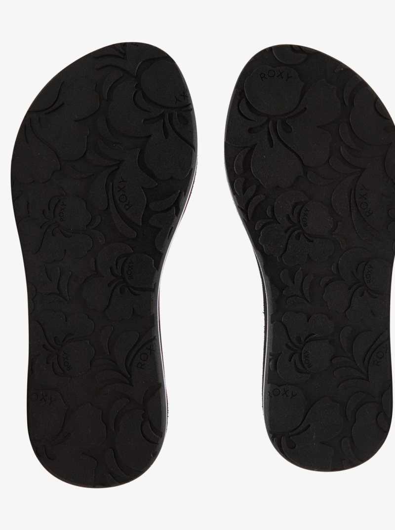 Tong Roxy Send It Sandals Femme Noir | 406287YGT