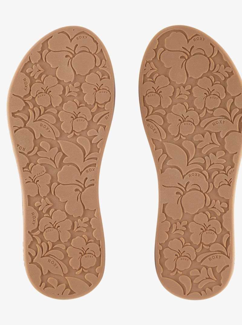 Tong Roxy Solana Sandals Femme Doré | 396584TKI