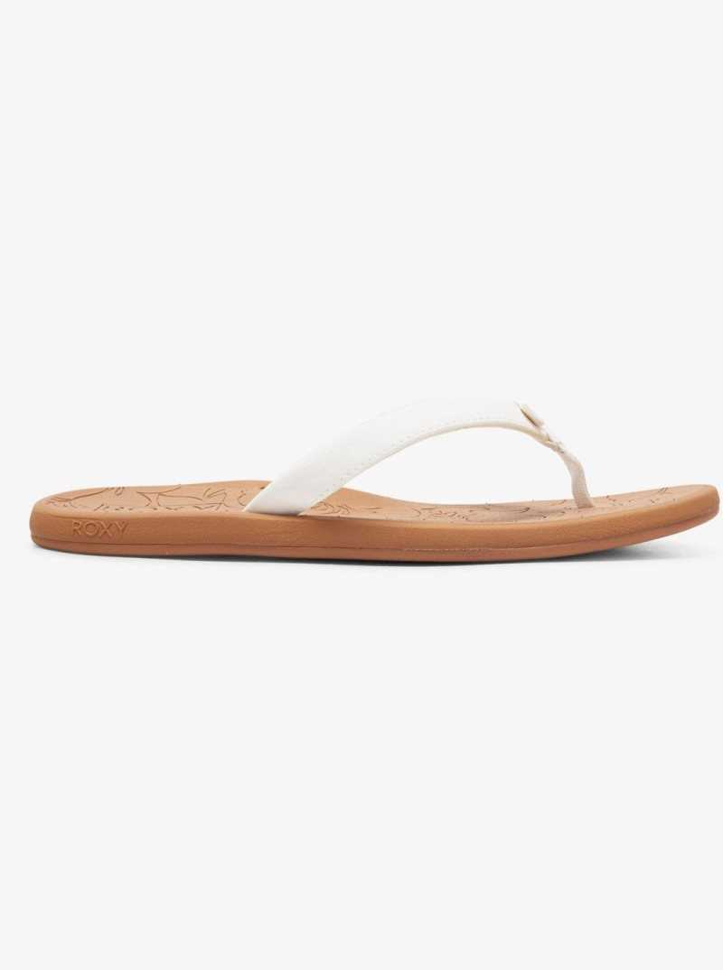 Tong Roxy Vickie Femme Blanche | 649510GRL