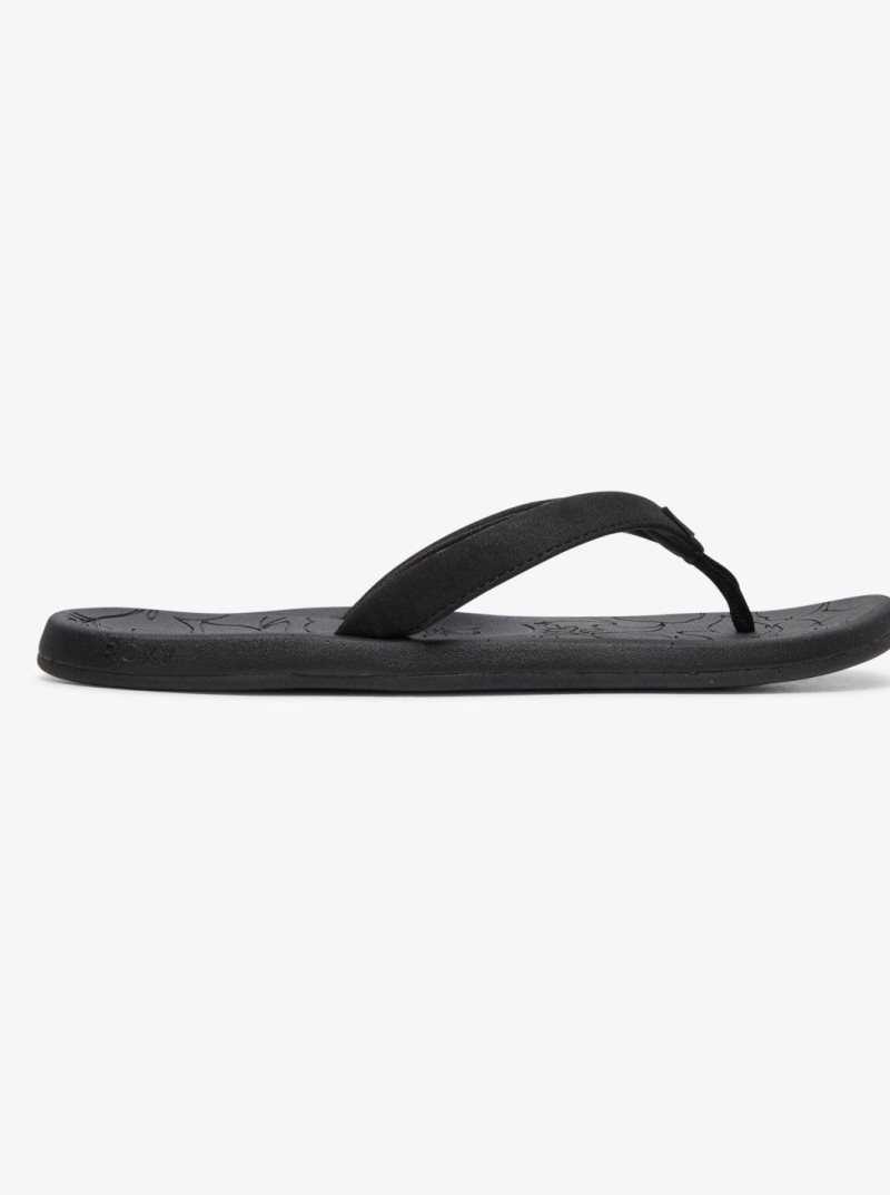 Tong Roxy Vickie Femme Noir | 715386KXH