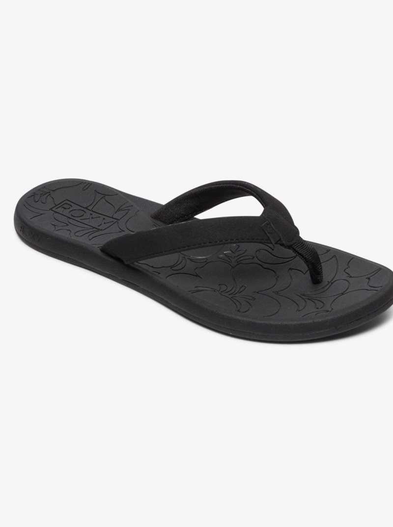 Tong Roxy Vickie Femme Noir | 715386KXH