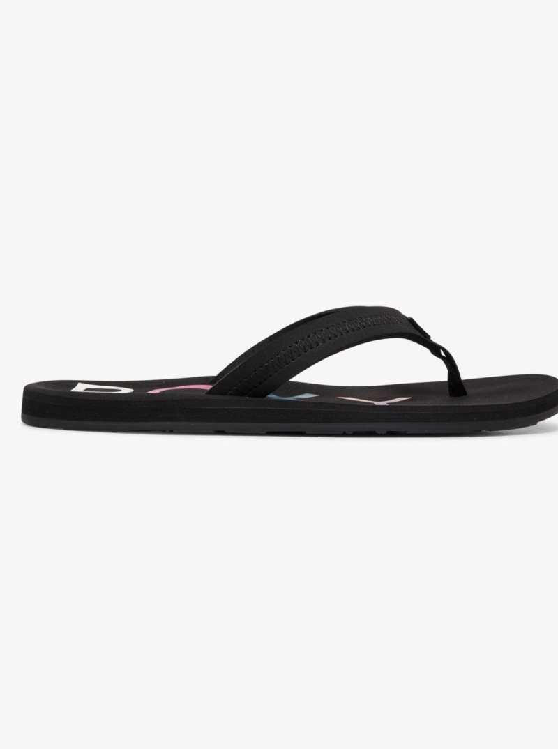 Tong Roxy Vista Femme Noir | 235814OSX