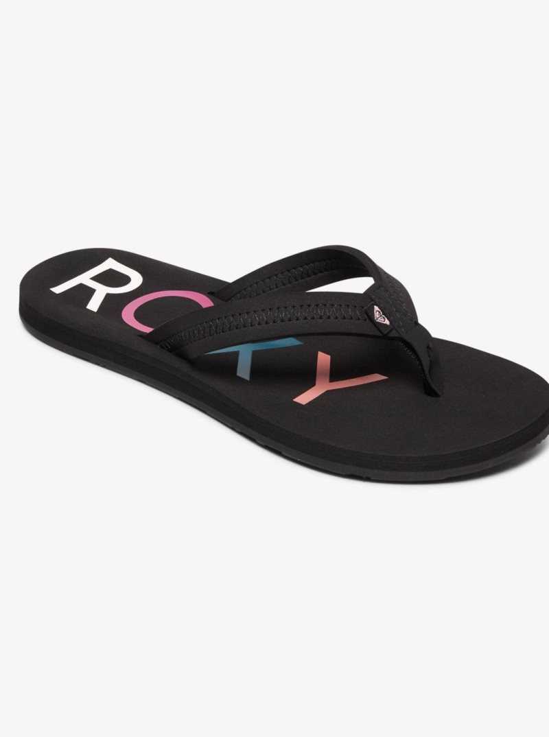 Tong Roxy Vista Femme Noir | 235814OSX