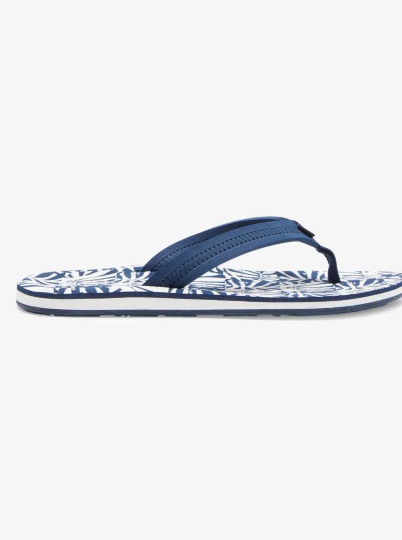 Tong Roxy Vista Loreto Femme Bleu Blanche | 754908RVQ