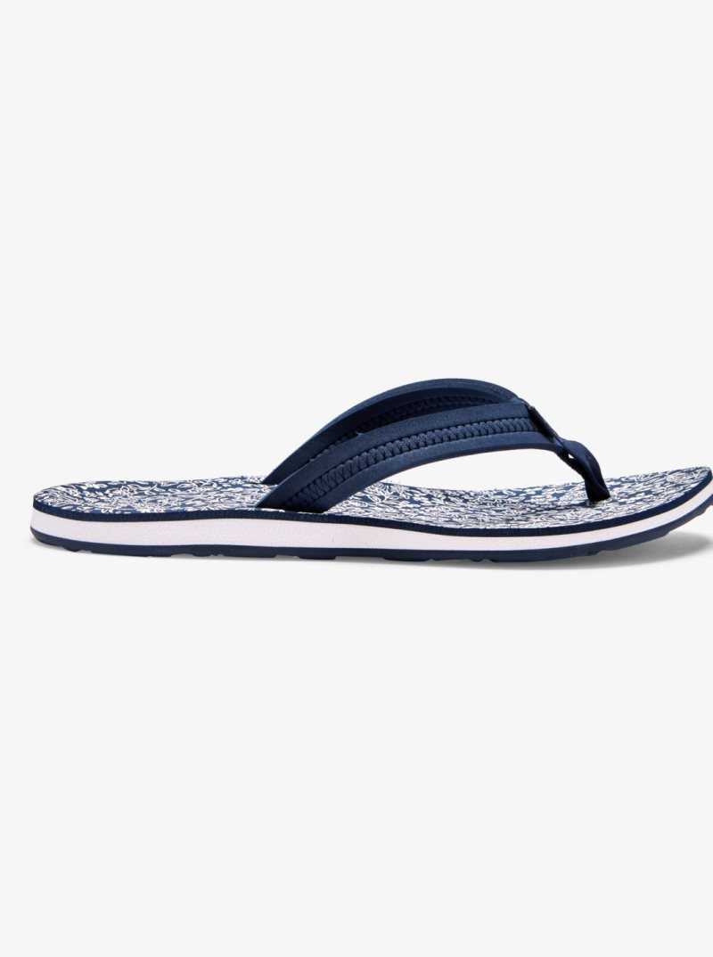 Tong Roxy Vista Loreto Femme Bleu Marine Blanche | 943107KTF