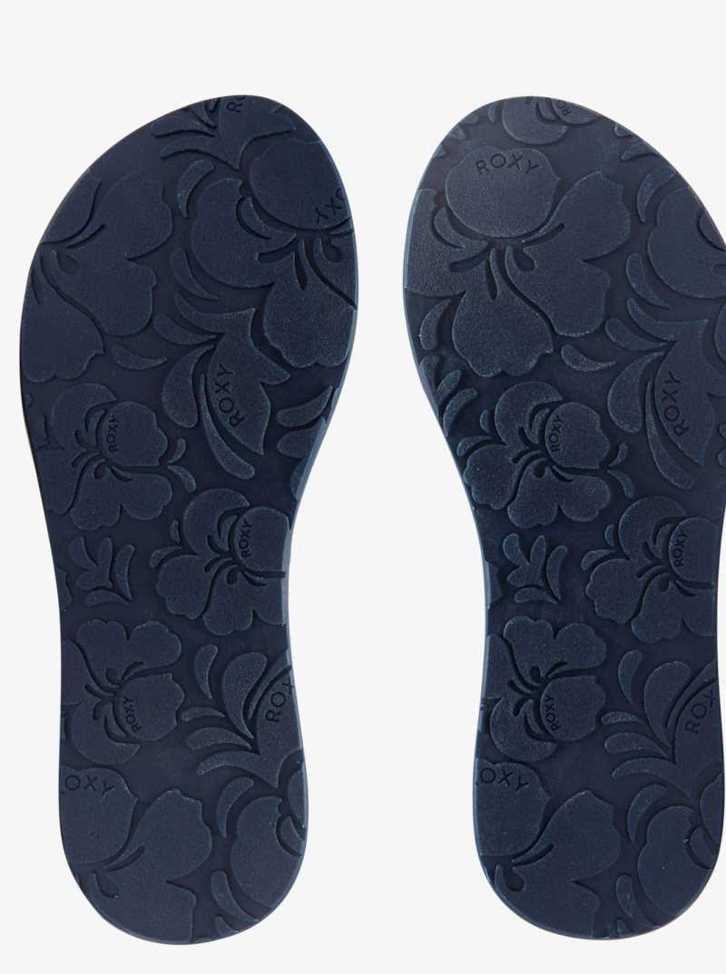 Tong Roxy Vista Loreto Femme Bleu Marine Blanche | 943107KTF