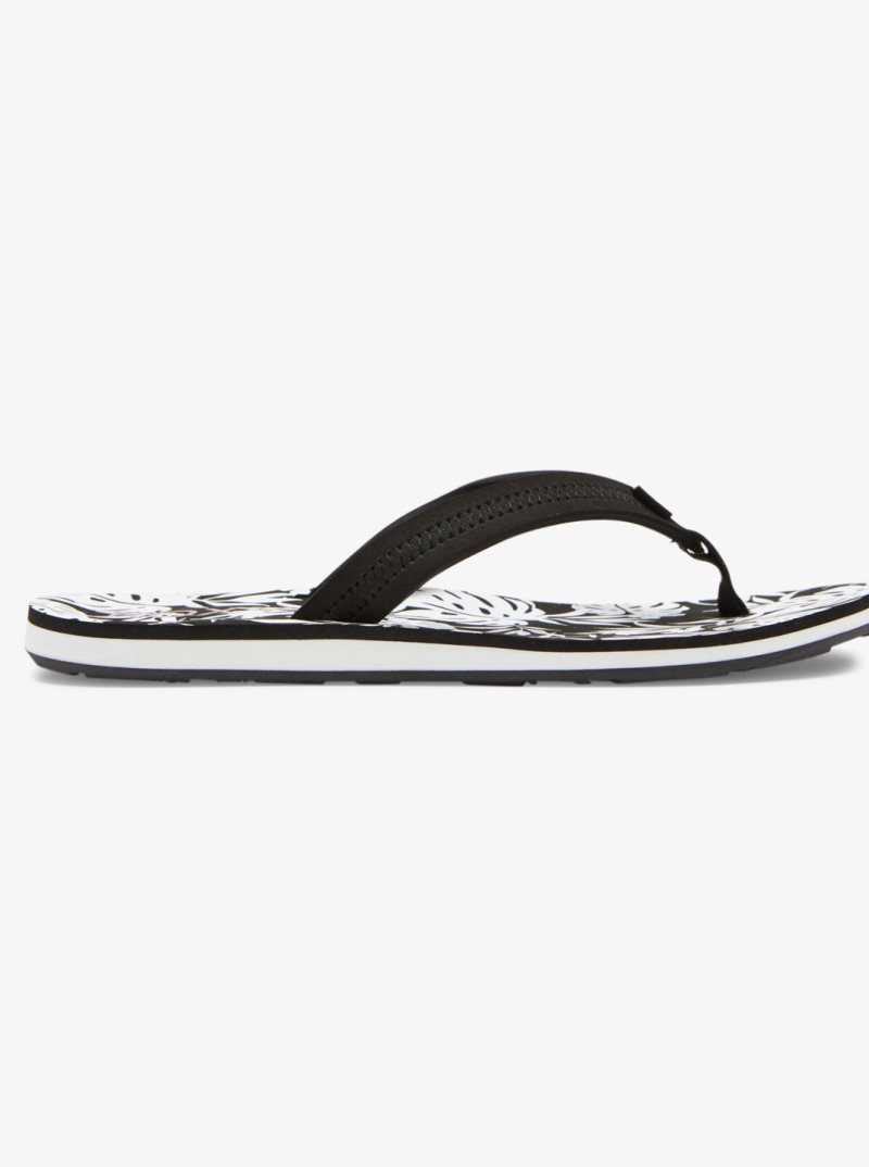Tong Roxy Vista Loreto Femme Noir Blanche | 978615RPV