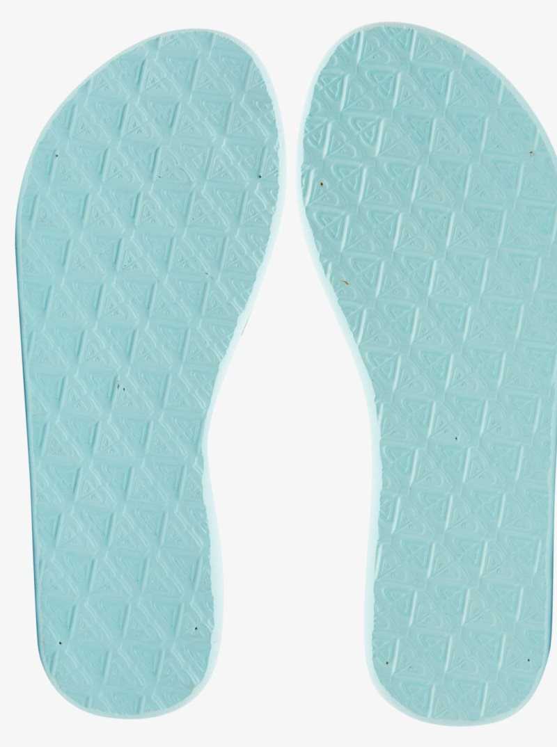 Tong Roxy Viva Hi Sandals Femme Bleu Clair | 485369USF