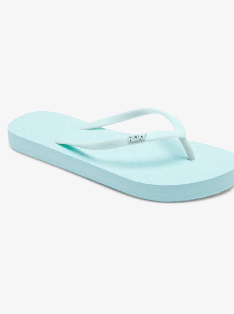 Tong Roxy Viva Hi Sandals Femme Bleu Clair | 485369USF
