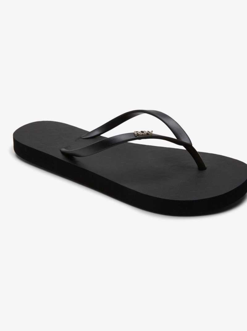 Tong Roxy Viva Hi Sandals Femme Noir | 814907BRG