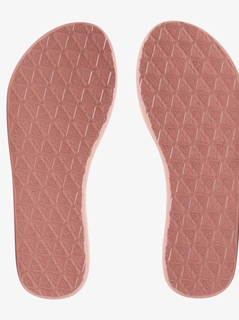 Tong Roxy Viva Hi Sandals Femme Rose Doré | 025947ZIO