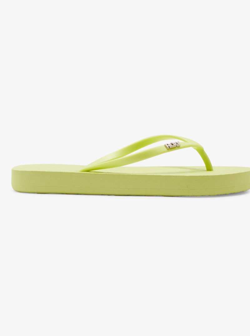 Tong Roxy Viva Hi Sandals Femme Vert Clair | 759104HYU