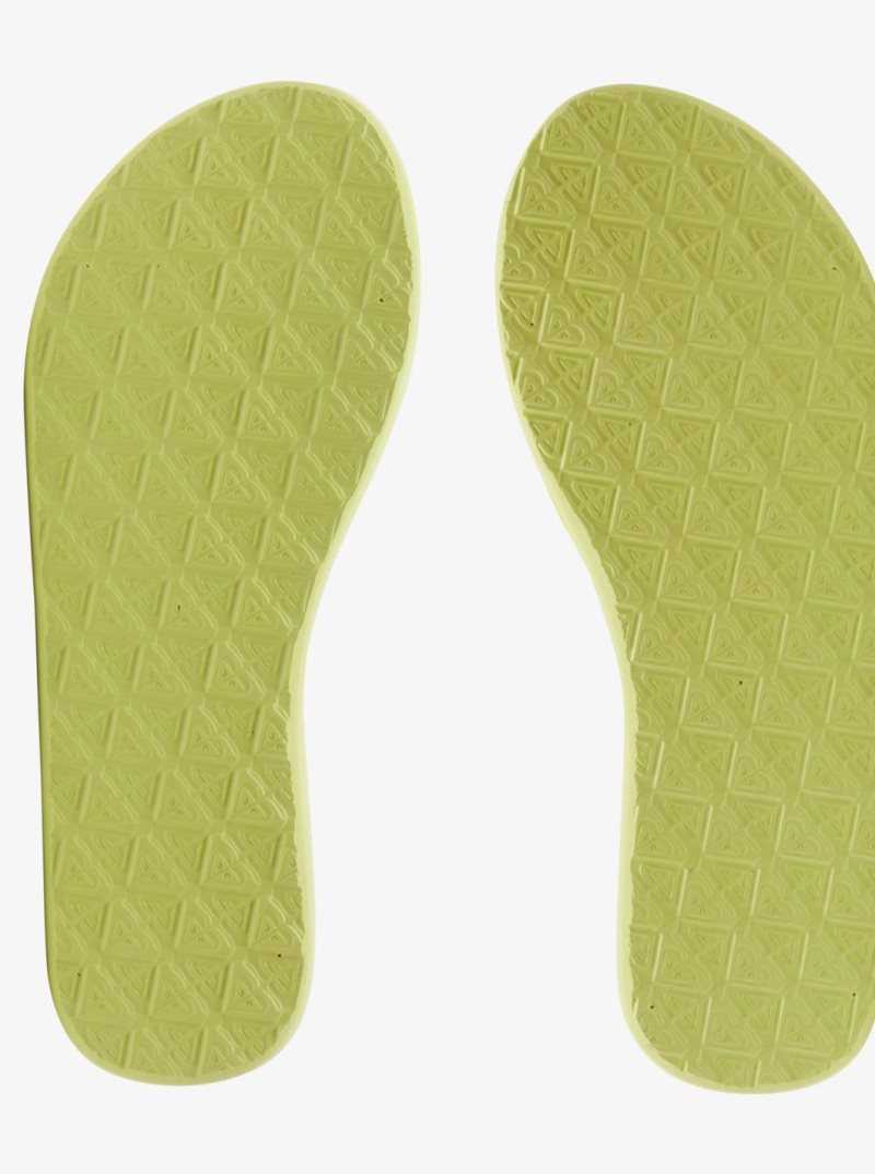 Tong Roxy Viva Hi Sandals Femme Vert Clair | 759104HYU