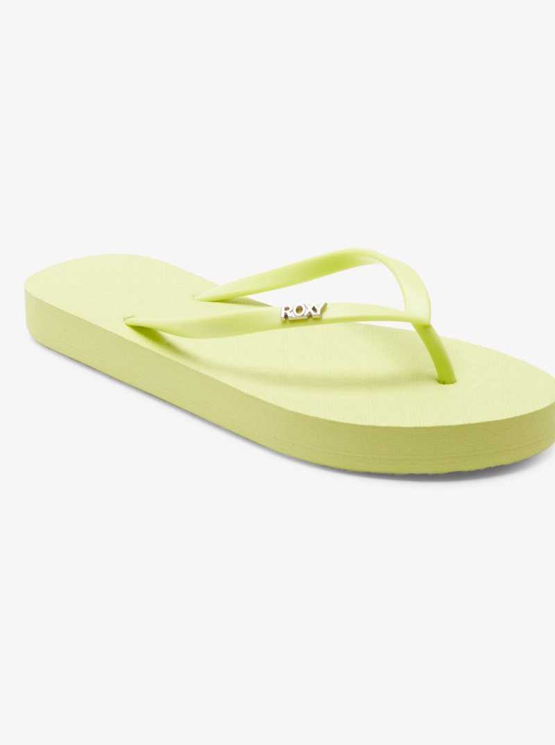 Tong Roxy Viva Hi Sandals Femme Vert Clair | 759104HYU
