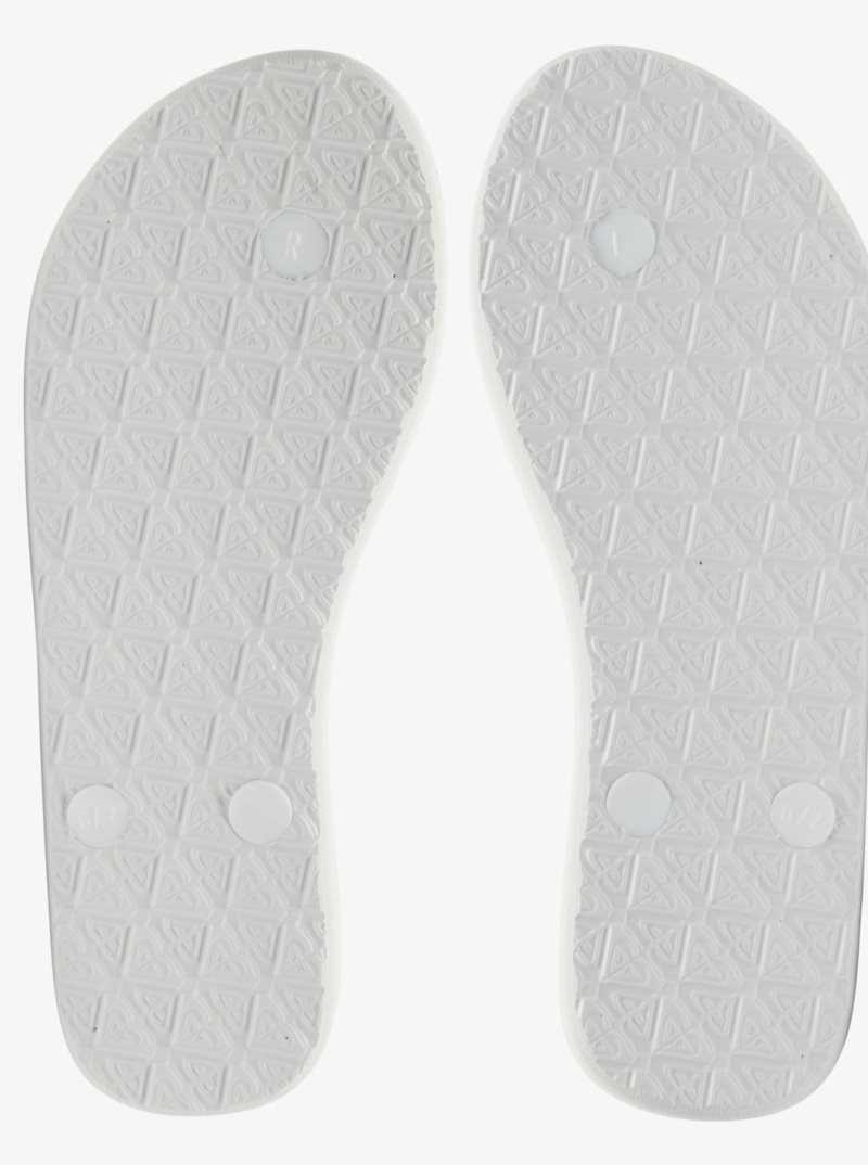 Tong Roxy Viva Stamp Femme Blanche | 638024YHA