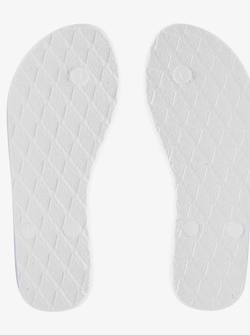 Tong Roxy Viva Stamp Femme Blanche Blanche | 791860CKO