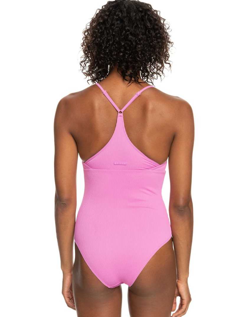 Une pièce Roxy Active Rib Swimsuit Femme | 375149ZTE