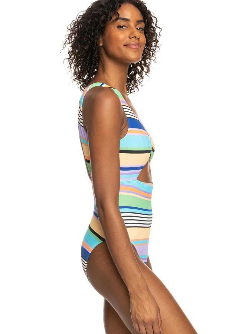 Une pièce Roxy Color Jam Swimsuit Femme Grise Foncé | 609815WLU