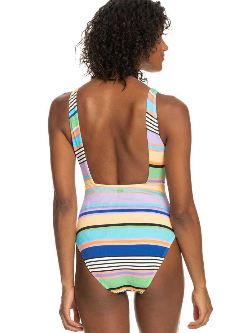 Une pièce Roxy Color Jam Swimsuit Femme Grise Foncé | 609815WLU