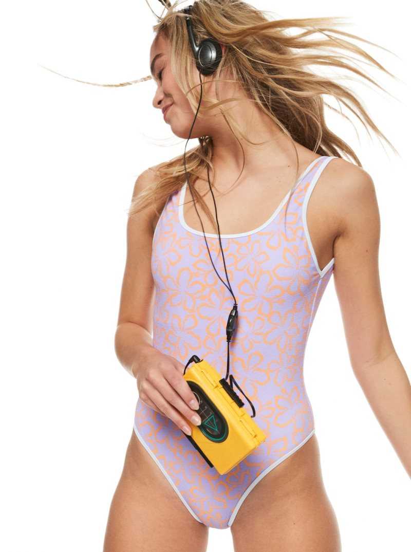 Une pièce Roxy Hawaiian Heat Swimsuit Femme Orange | 130657ZUW