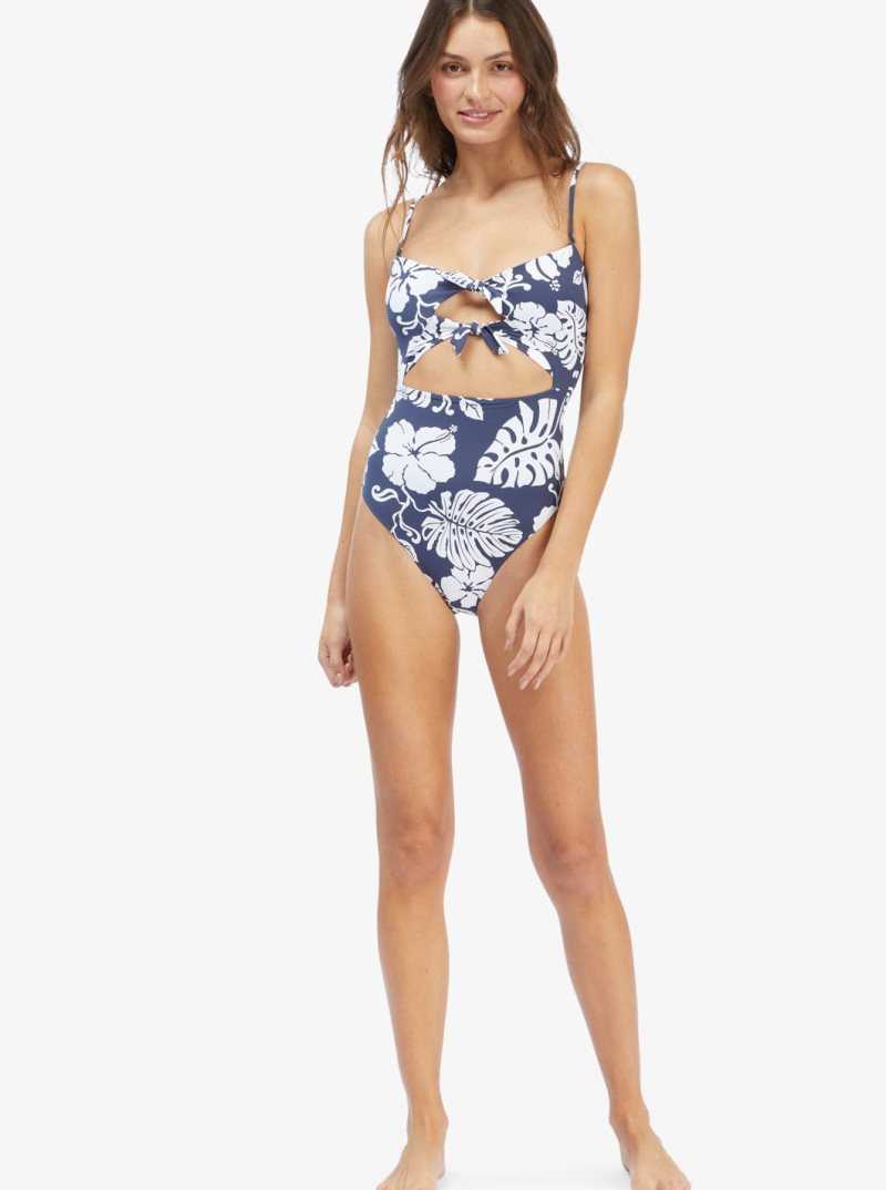 Une pièce Roxy Just Shine Mode Swimsuit Femme Indigo | 561807SUV