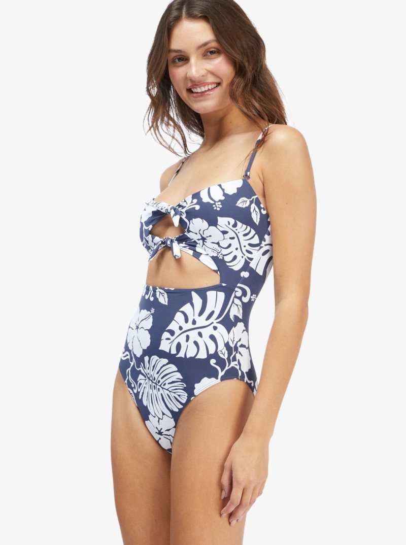 Une pièce Roxy Just Shine Mode Swimsuit Femme Indigo | 561807SUV