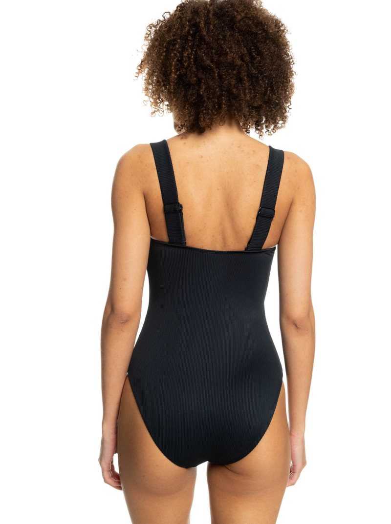 Une pièce Roxy Love The Coco Swimsuit Femme Grise Foncé | 594283FUY