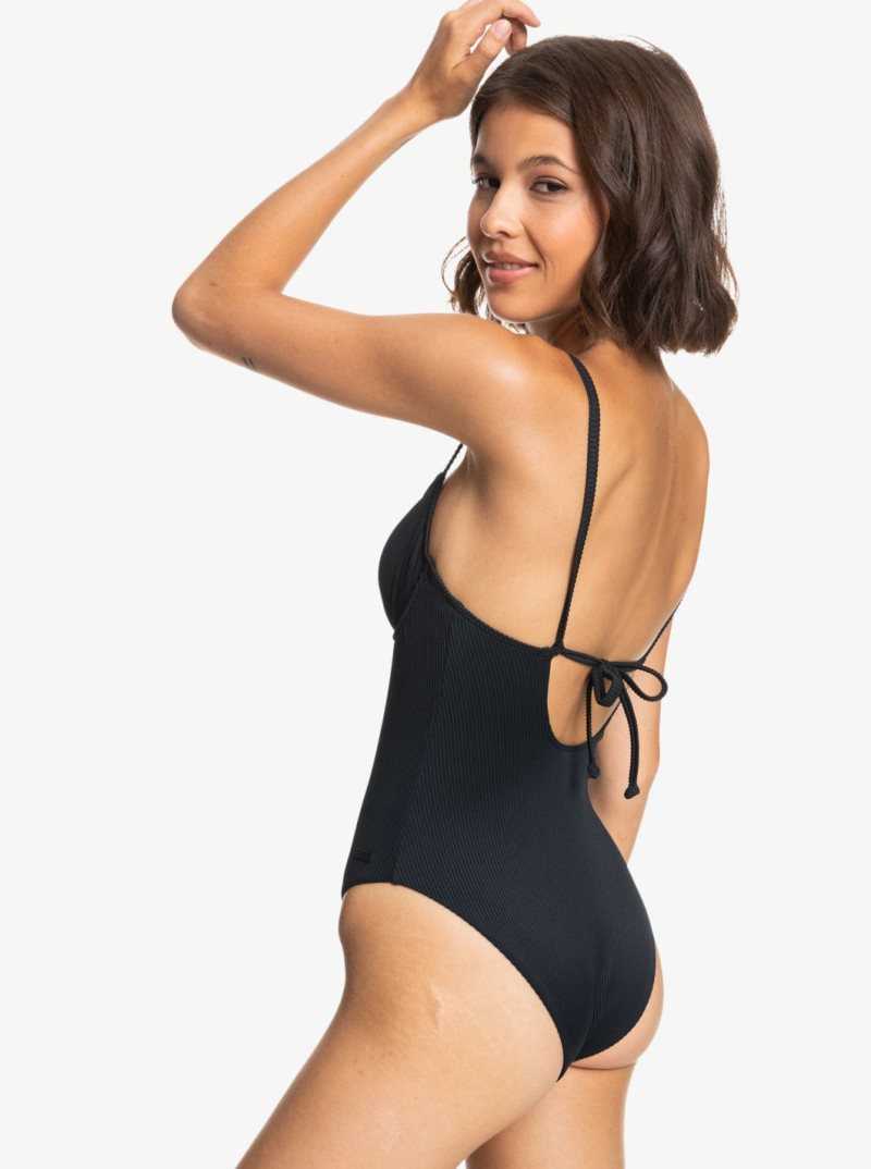 Une pièce Roxy Love The Muse Swimsuit Femme Grise Foncé | 183057ACR