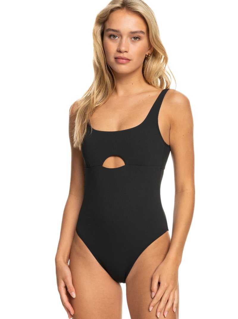 Une pièce Roxy Pro The Double Line Swimsuit Femme Grise Foncé | 149075SMK