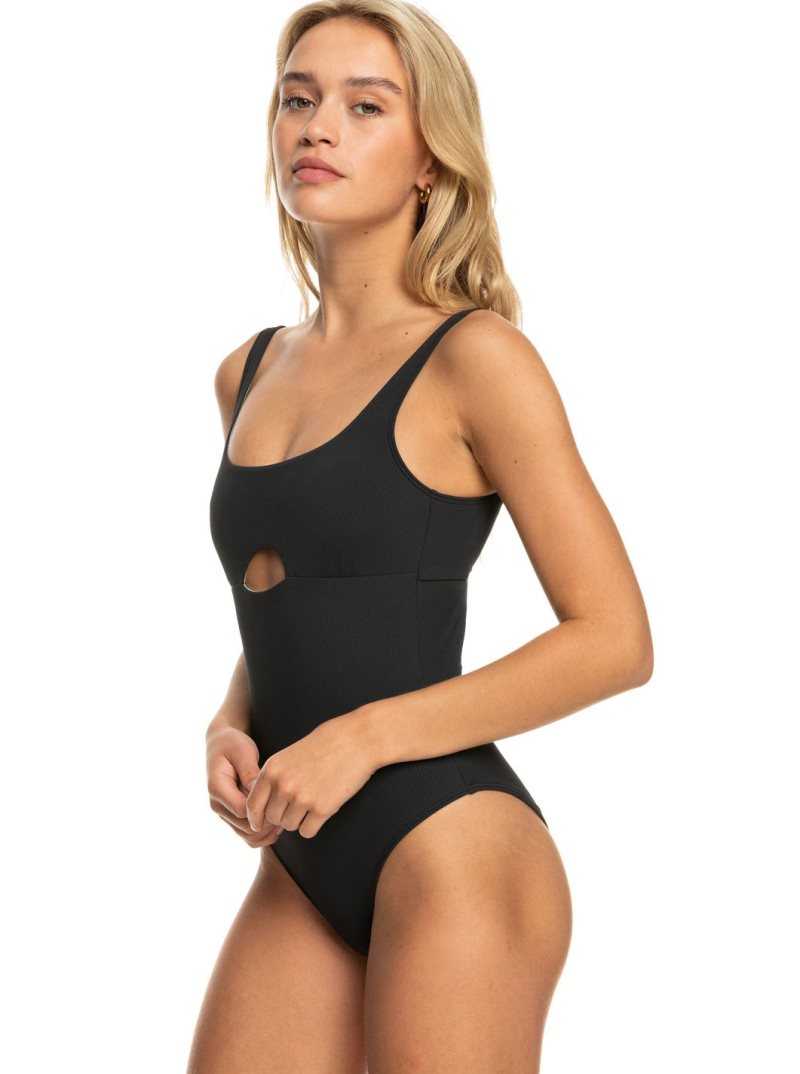 Une pièce Roxy Pro The Double Line Swimsuit Femme Grise Foncé | 149075SMK